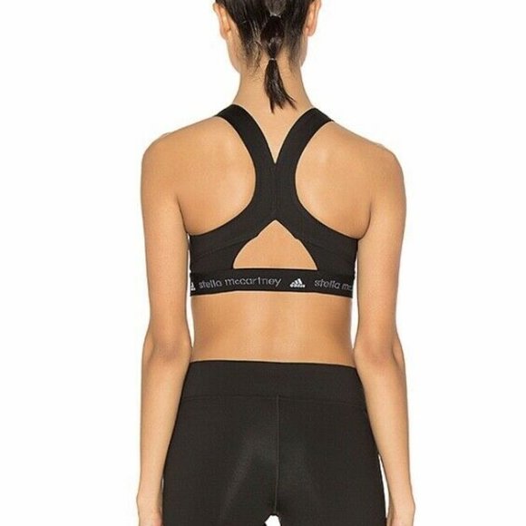 Adidas by Stella McCartney The Hiit Bra in White&Black Size S - Picture 3 of 5